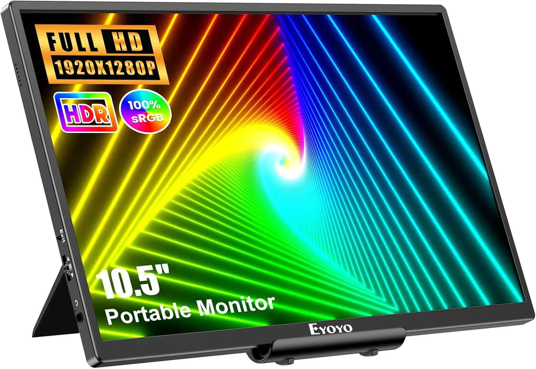 Eyoyo Portable Monitor for Laptop 10 Inch Small Monitor 1920x1280 USB C Computer Display Travel Monitor with HDMI External Monitor for PC Phone Xbox Switch PS4 178° IPS Screen Plug & Play