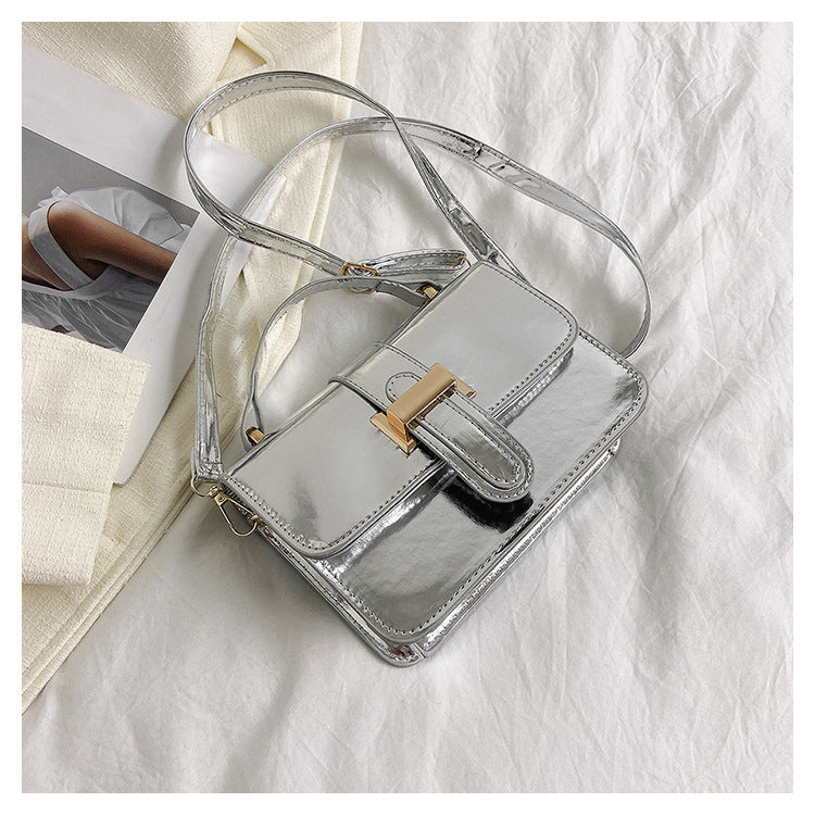 Light Luxury Patent Leather Portable Shoulder Bag
