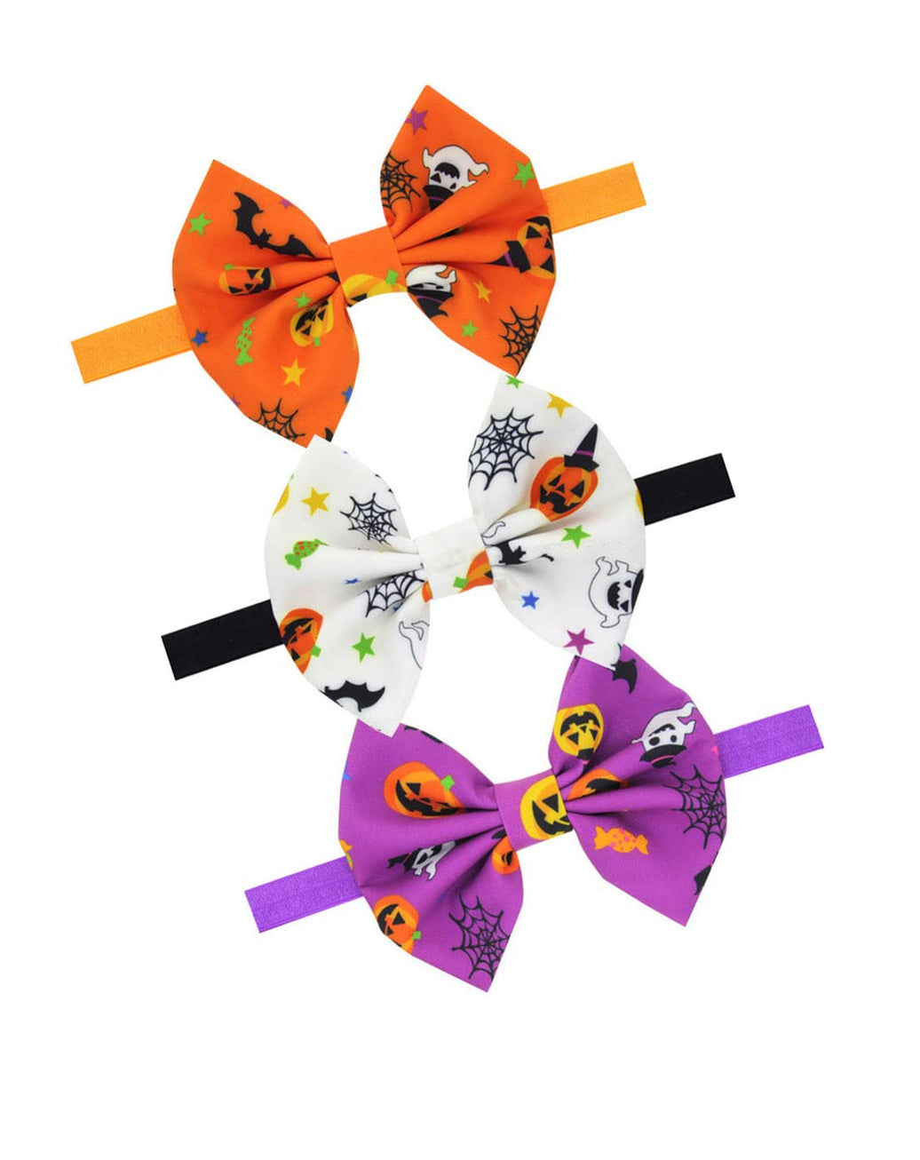 Halloween Turban Headband Baby Halloween Hair Band Bow Baby Halloween Bow Headwear BHH02 (E4-3PC Hair Band)