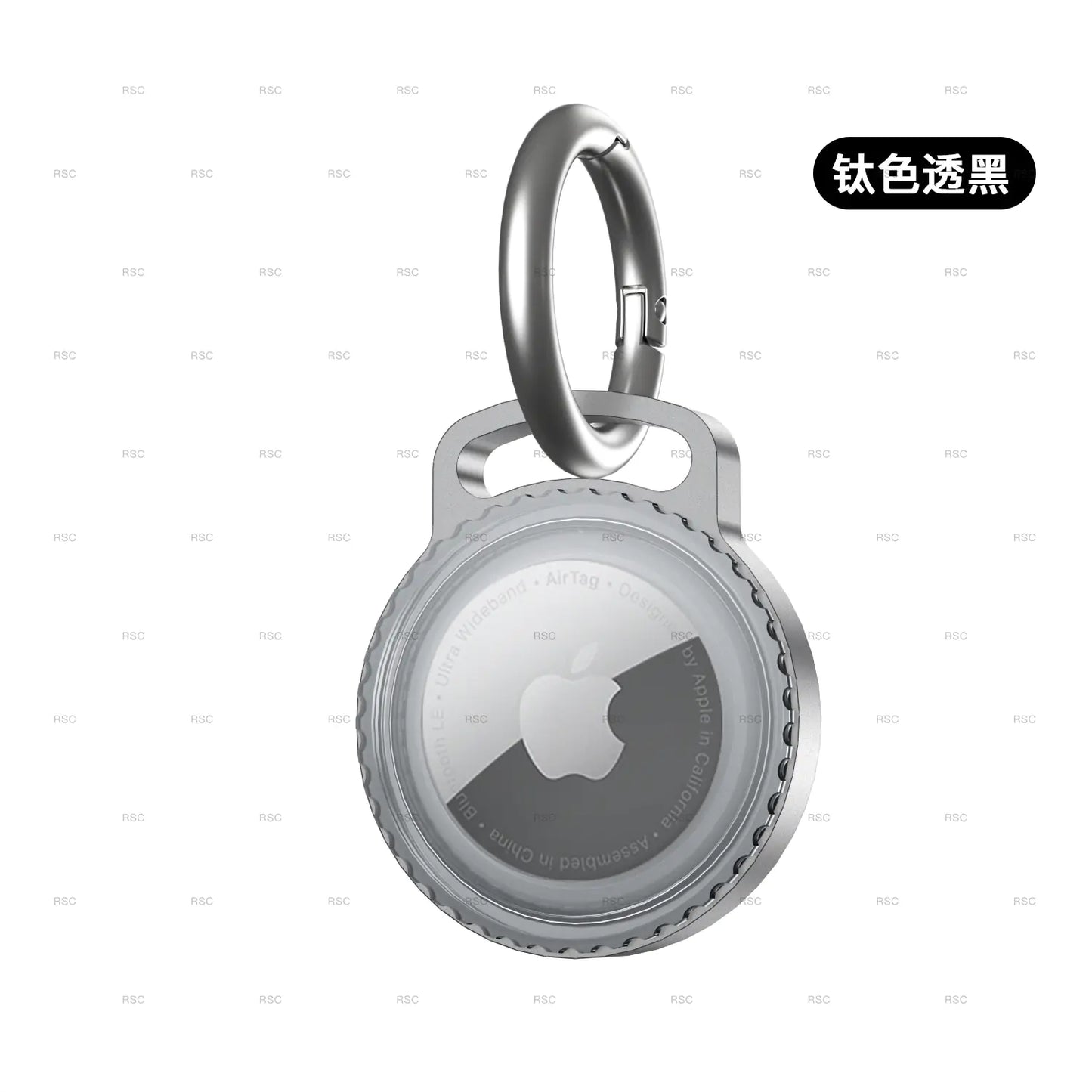 AirTag Alloy Guard Case with Waterproof Keychain