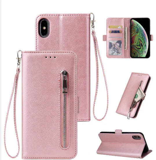 All-in-One iPhone Zipper Wallet Case