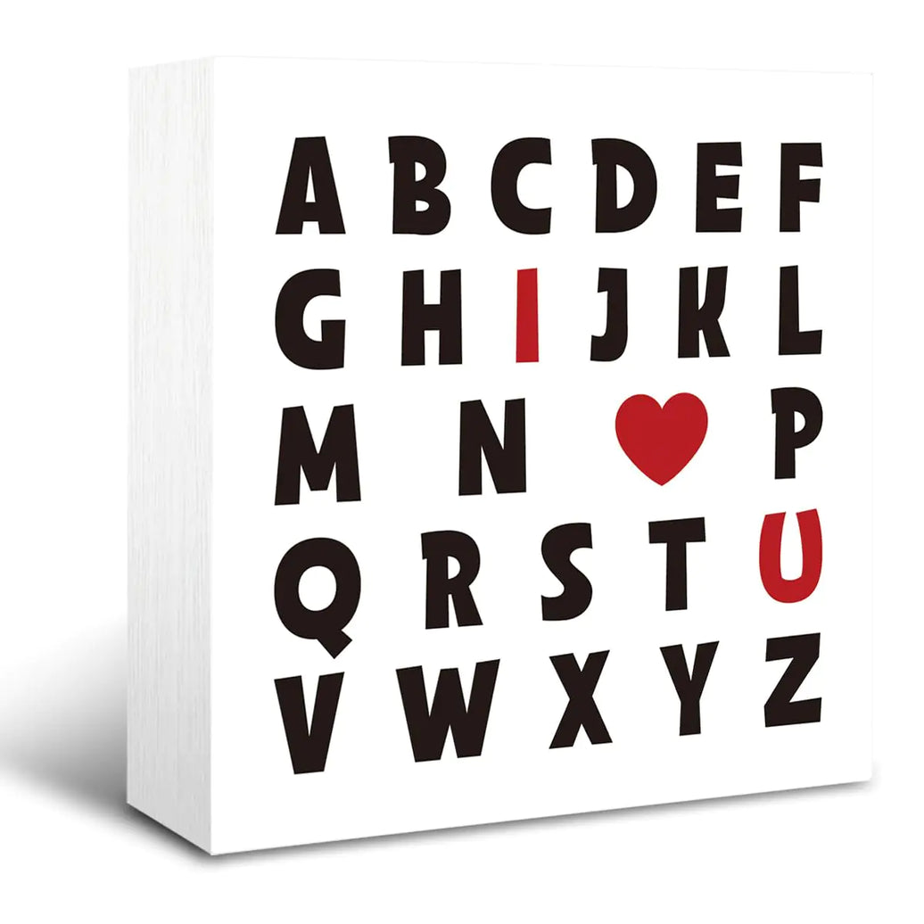 Farmhouse Decor for Valentines Day Valentines Day Tier Tray Decor Valentines Heart Decor Wood Decorations for Bedroom Coffee Bar Farmhouse Wood Plaque for Table Shelf Decor