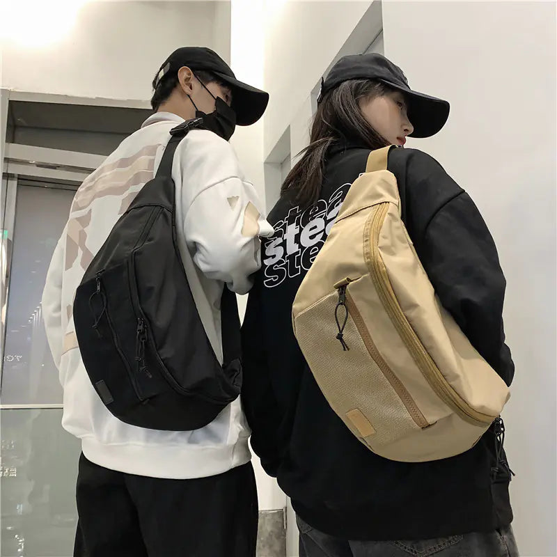 Japanese Men's Casual Crossbody Backpack Bag