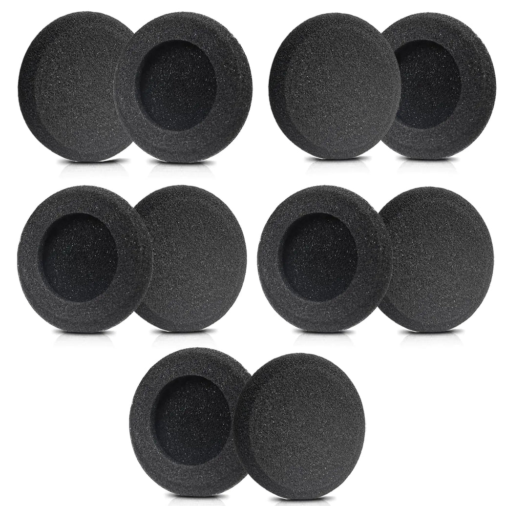 Jabra Headset Ear Cushions Replacement Foam Ear Pads Compatible with Jabra PRO 920 935 930 9450 9460 9465 9470 9400BS GN1900 2000 2100 2025 Biz 620 1100 1500 1900 2400II Headphones (10 Pack)
