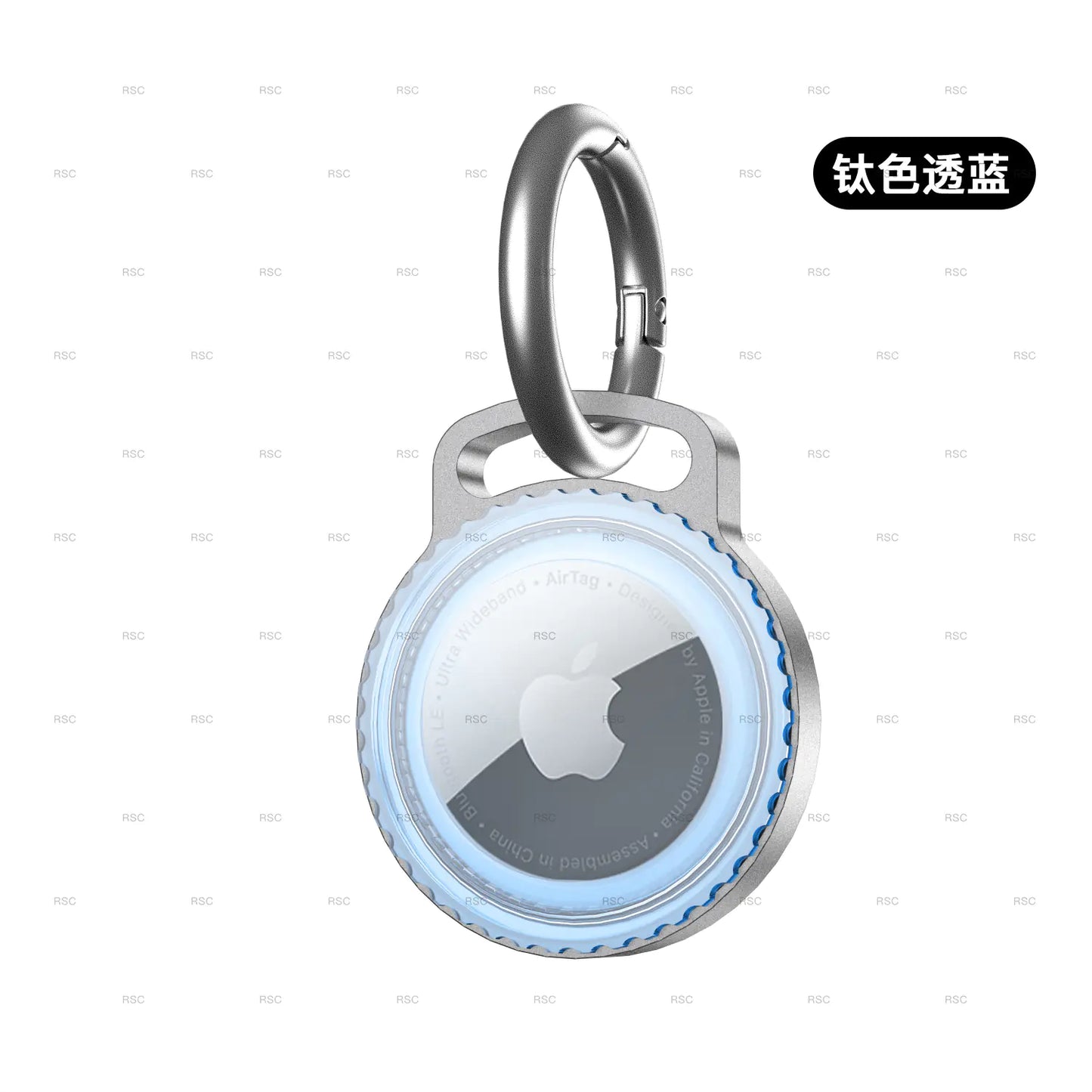 AirTag Alloy Guard Case with Waterproof Keychain