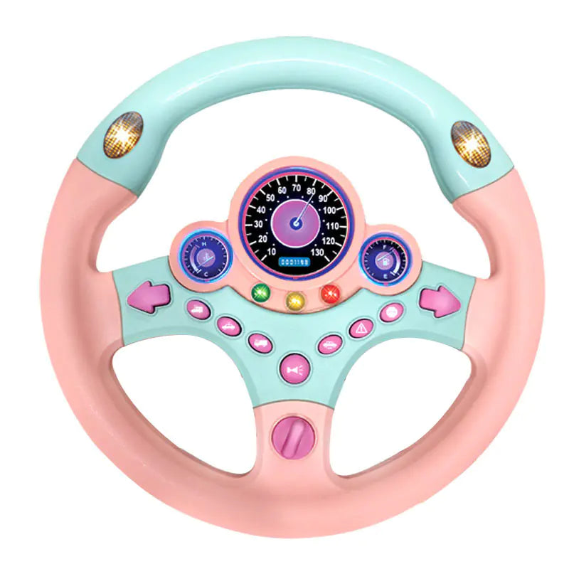 Educational Sound and Light Steering Wheel Toy for Kids