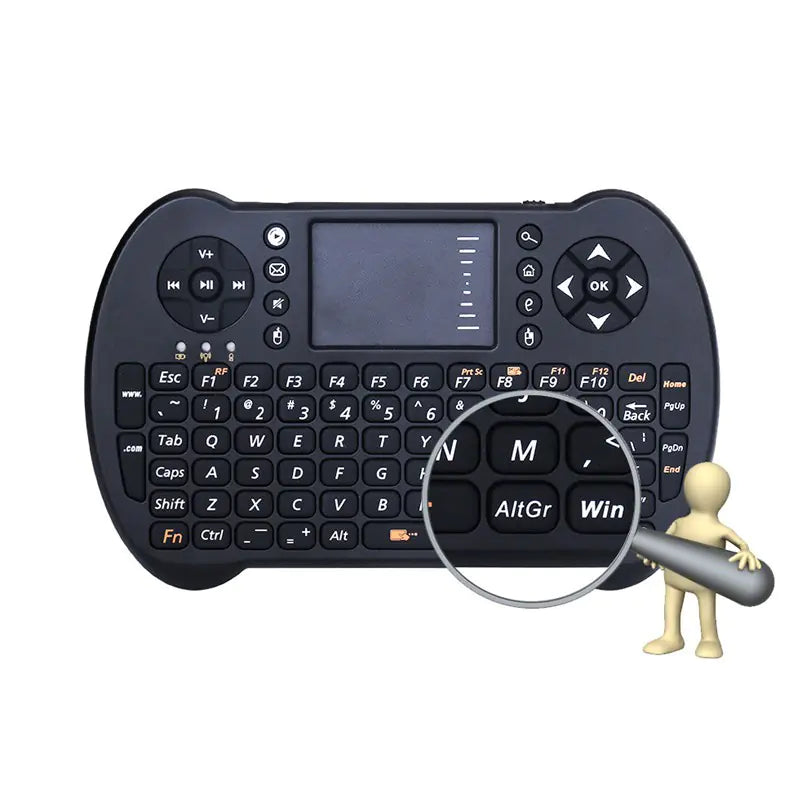 Mini Wireless Backlit Keyboard with Air Mouse Function