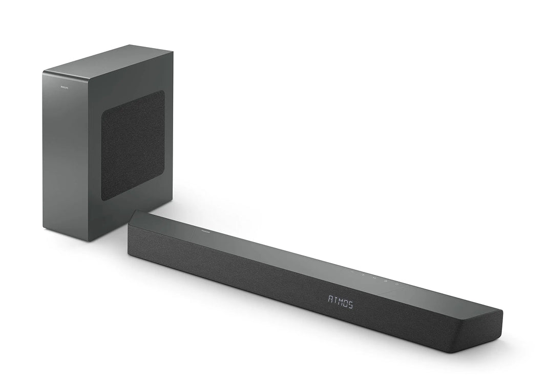 PHILIPS B8507B 3.1-Channel Soundbar with Wireless Subwoofer and Dolby Atmos - Black