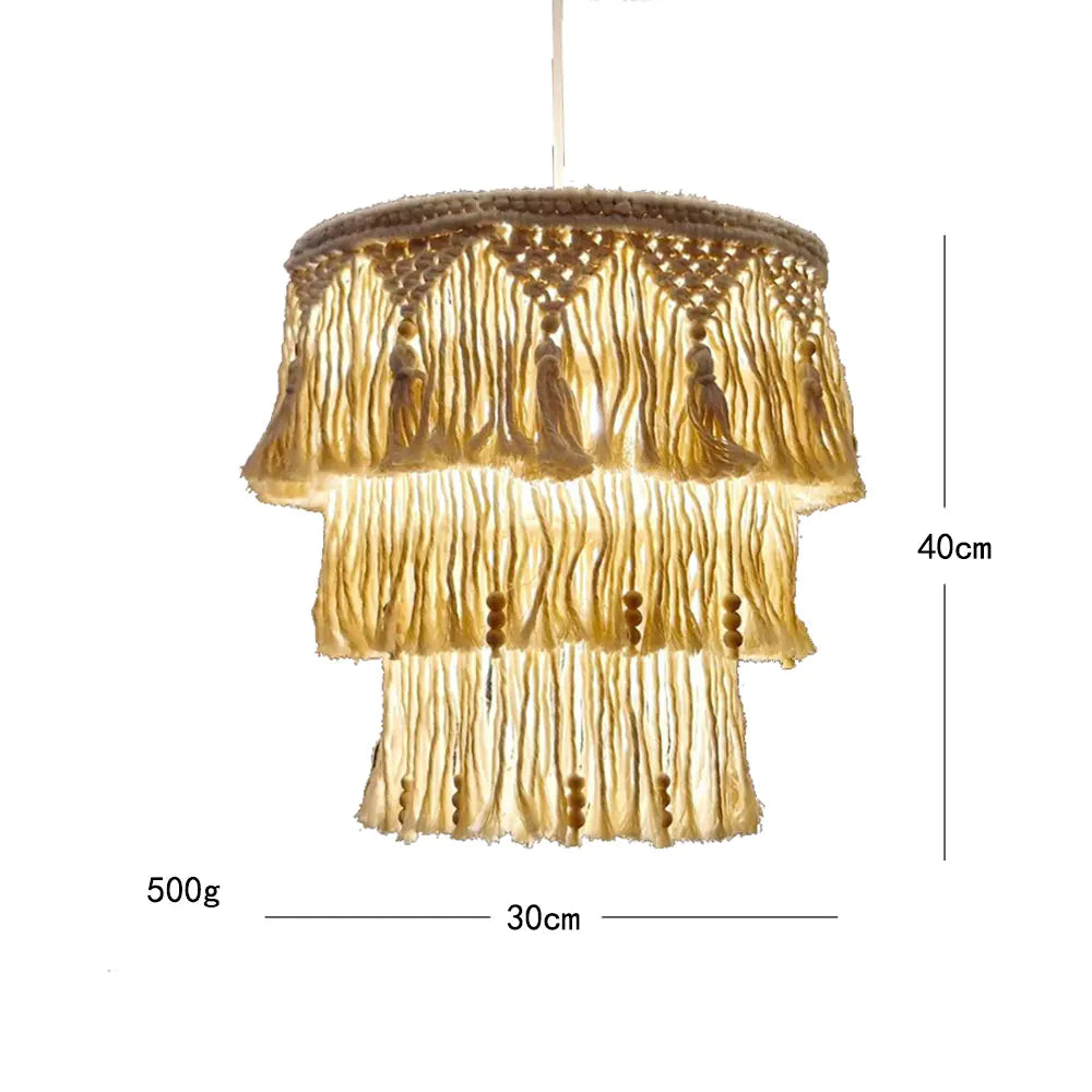 Bohemian Tapestry Lampshade - Handmade Nordic Decor