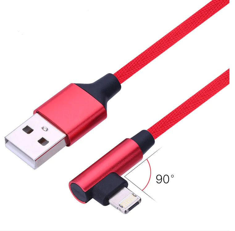 90-Degree Gaming Charge Cable for Multi-Devices
