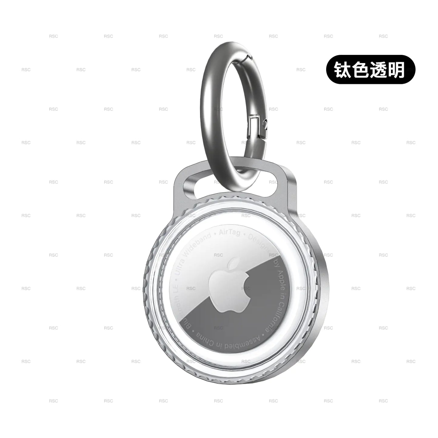 AirTag Alloy Guard Case with Waterproof Keychain