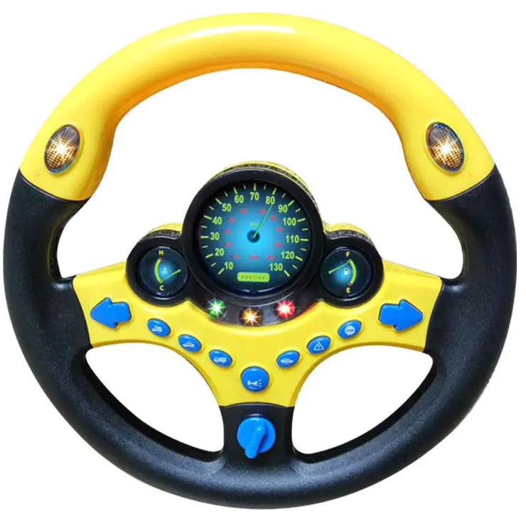 Educational Sound and Light Steering Wheel Toy for Kids