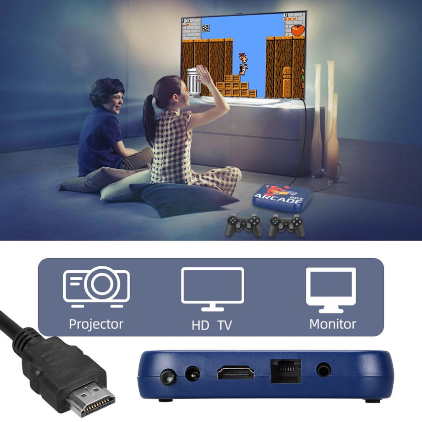 ARCADE Retro TV Game Console with 50,000 Games Support