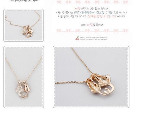 Cat Necklace Pendant Jewelry