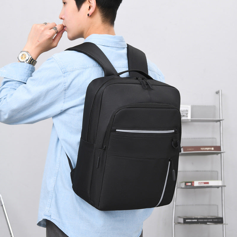 Men's Business Leisure Backpack with USB Charging