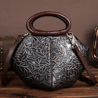 Vintage Handmade Leather Shoulder Bag for Women
