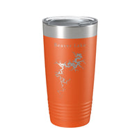 Beaver Lake Map Tumbler Travel Mug Insulated Laser Engraved Coffee Cup Arkansas 20 oz-17