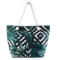 Waterproof Beach Bag with Geometric Design (Single)