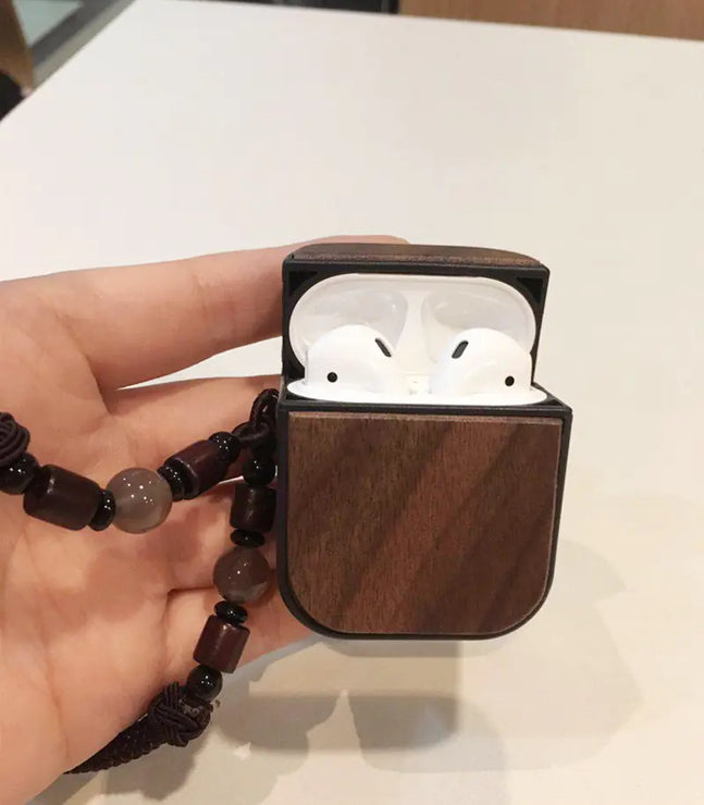 Wooden AirPods Case for 12th Generation Headphones
