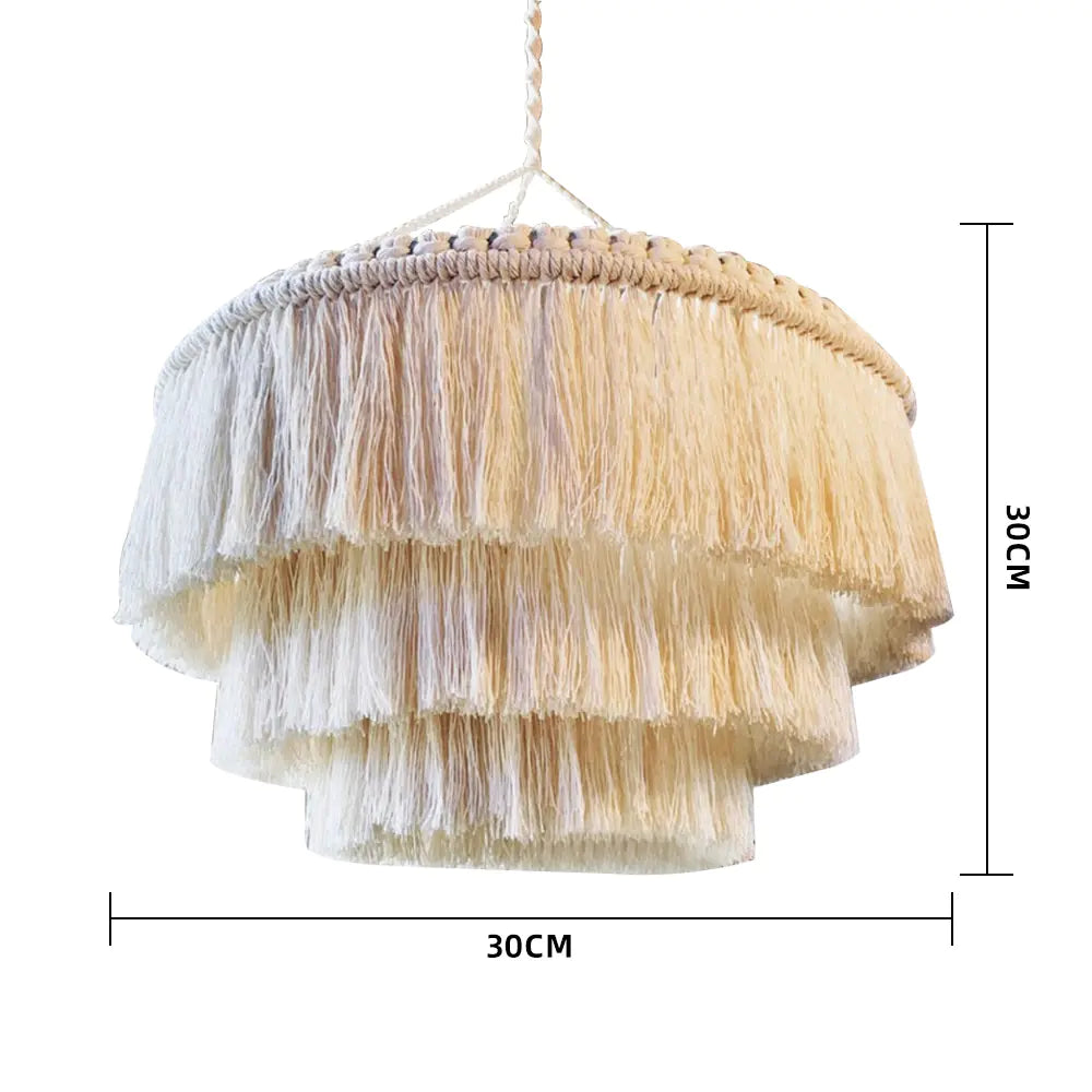 Bohemian Tapestry Lampshade - Handmade Nordic Decor