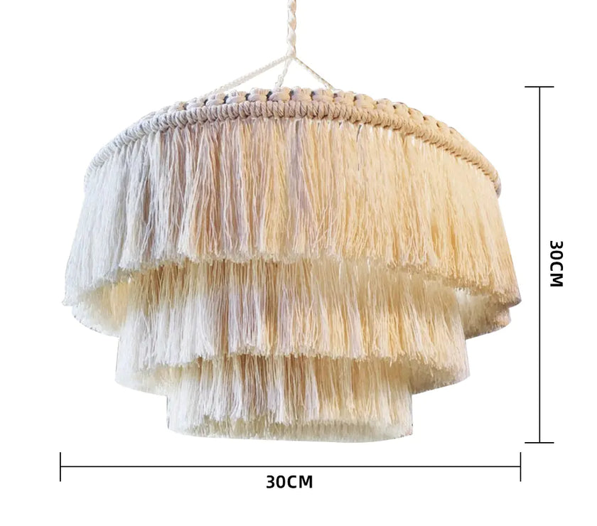 Bohemian Tapestry Lampshade - Handmade Nordic Decor