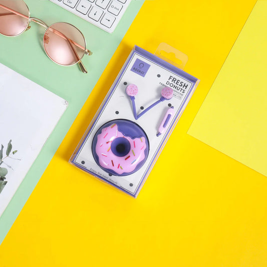 Chic Wired Earbuds with Mic and Case