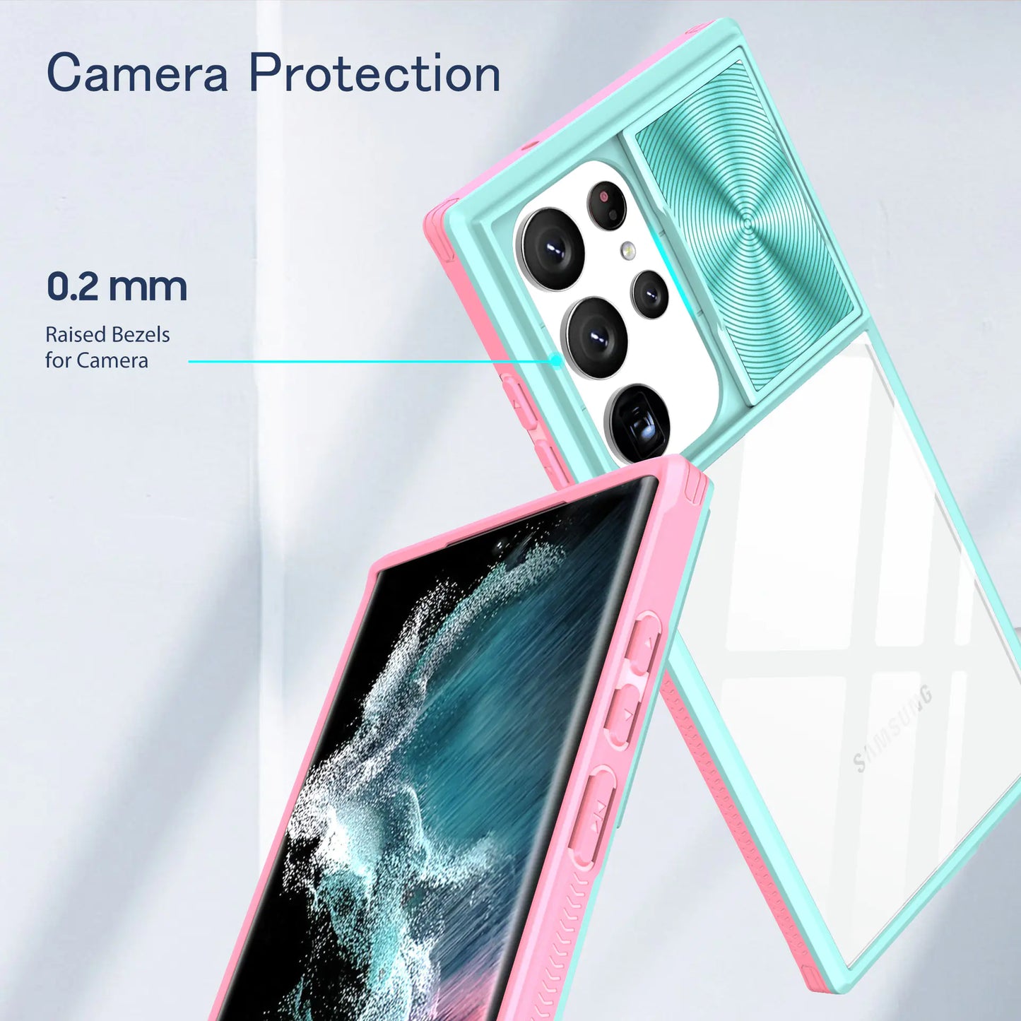 Acrylic Mirror Case for Samsung S24 & iPhone 14 Pro Max