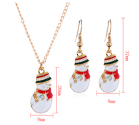 Christmas Jewelry Set: Earrings and Necklace