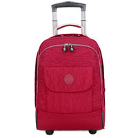 17-Inch Waterproof Rolling Backpack for Students and Travel