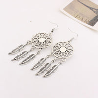 Vintage Leaf Earrings and Necklace Set