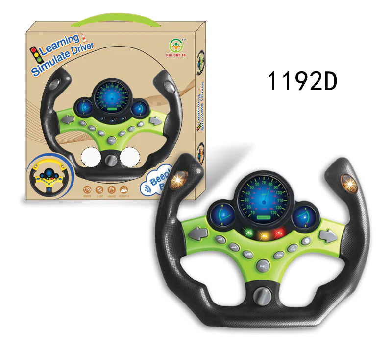 Educational Sound and Light Steering Wheel Toy for Kids
