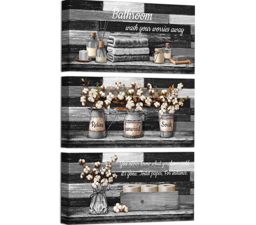 Farmhouse Bathroom Wall Decor
