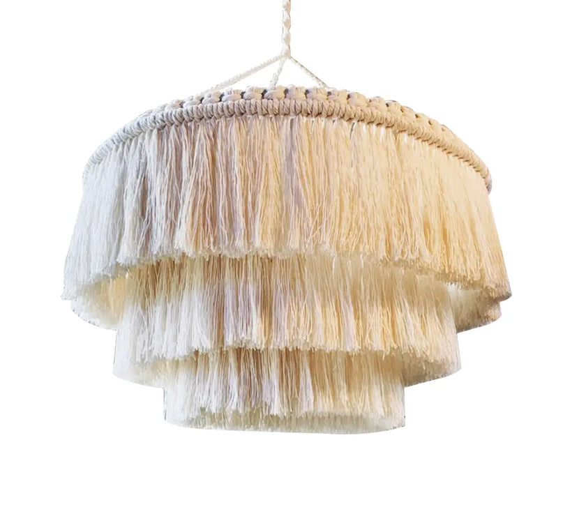 Bohemian Tapestry Lampshade - Handmade Nordic Decor