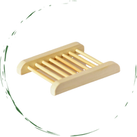 Bamboo Soap Bar Dish. Eco-Friendly