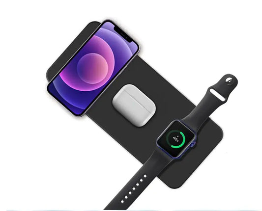 15W Triple Device Wireless Charger for Apple