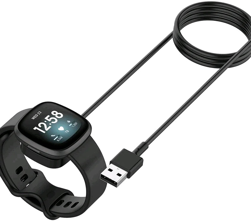 Wireless Charger For Fitbit Sense Versa 3 4 Watch USB Fast Charging Dock Cable