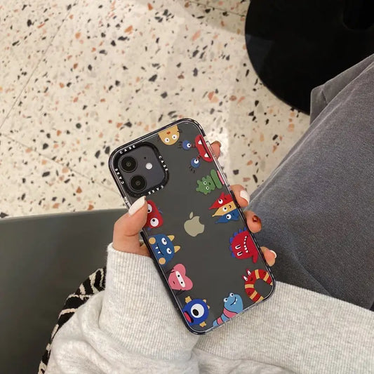Clear Cartoon Monster Phone Cover