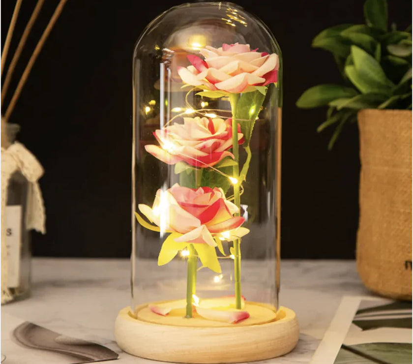 Valentine's Day Three Roses Gift Decor