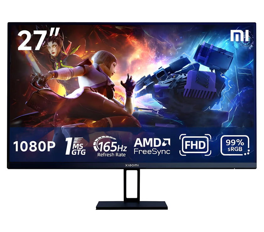 Xiaomi Vertical HDMI Computer Monitor 27 inch 165Hz IPS FHD 1ms 1080P 99% sRGB LCD Desktop PC Gaming Computer Screen Monitors Ultra Thin FreeSync Premium with DisplayPort