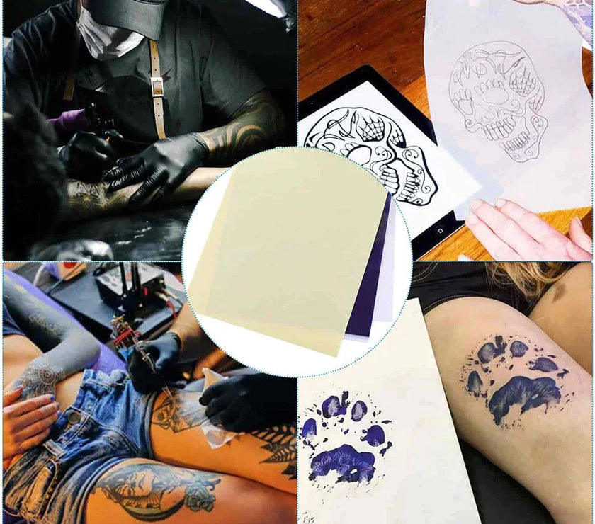 Tattoo Transfer Paper Stencil Carbon Thermal Tracing Hectograph Supplies Sheets