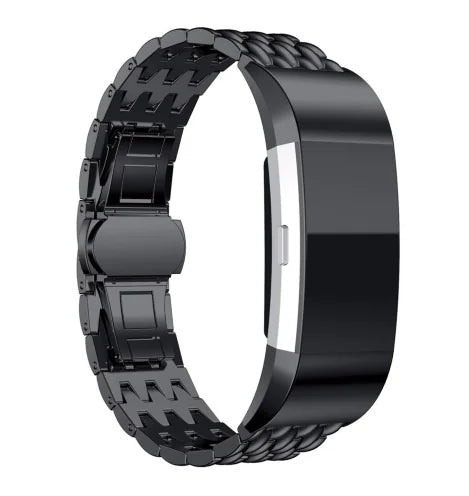 Fitbit Charge 2 Dragon Pattern Stainless Steel Band