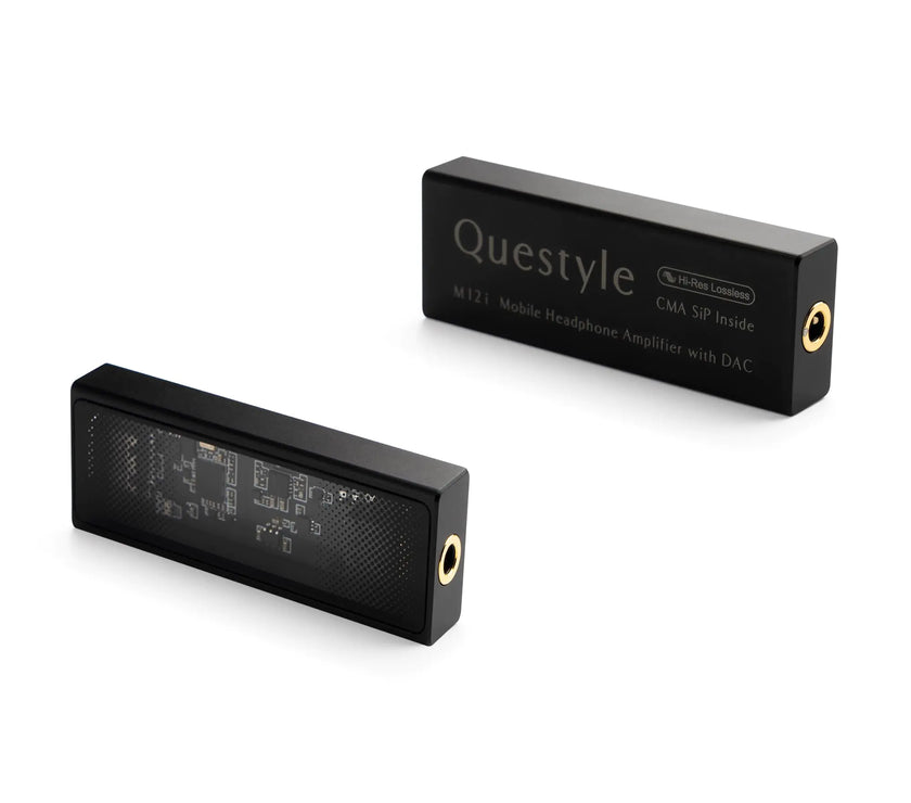 Questyle M12i HiFi Headphone Amplifier [MFi Certified] Portable USB DAC Lossless Mini Audio Amps Supports PCM 768kHz/DSD512 with 3.5mm Outputs High Resolution for Smartphones/PC/Laptops