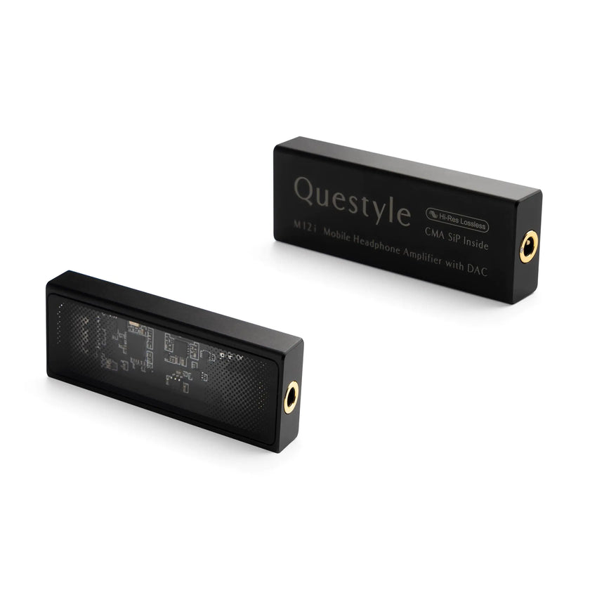 Questyle M12i HiFi Headphone Amplifier [MFi Certified] Portable USB DAC Lossless Mini Audio Amps Supports PCM 768kHz/DSD512 with 3.5mm Outputs High Resolution for Smartphones/PC/Laptops