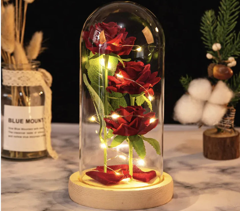 Valentine's Day Three Roses Gift Decor