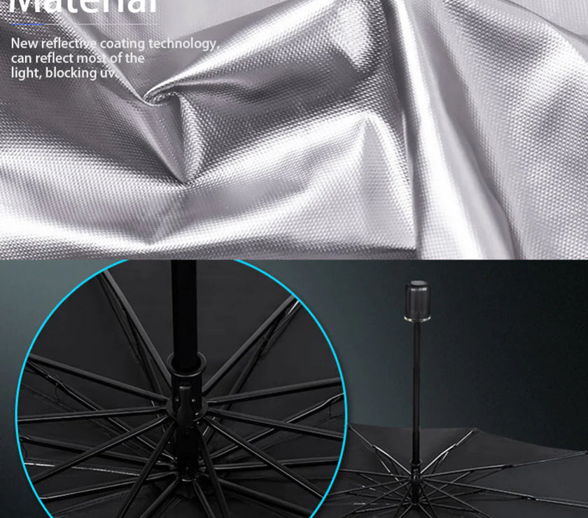 51" Car Windshield Sun Shade Foldable Umbrella Front Window Cover Visor Umbrella