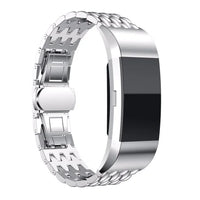 Fitbit Charge 2 Dragon Pattern Stainless Steel Band