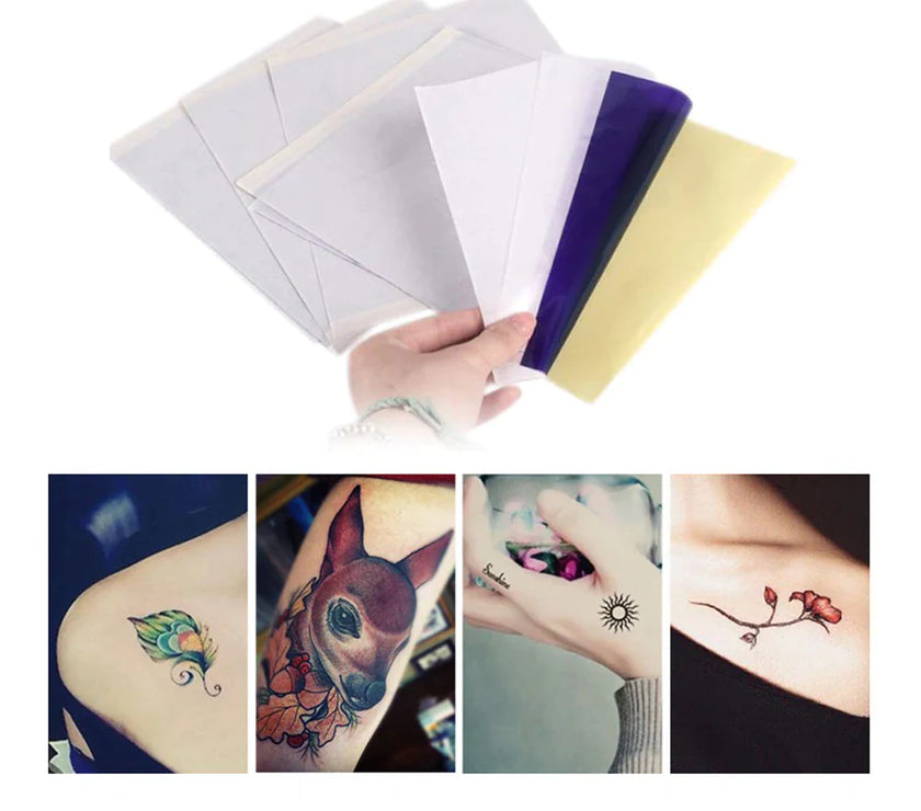 Tattoo Transfer Paper Stencil Carbon Thermal Tracing Hectograph Supplies Sheets