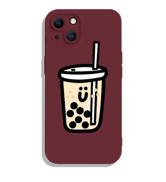 Bubble Tea Cartoon iPhone Case