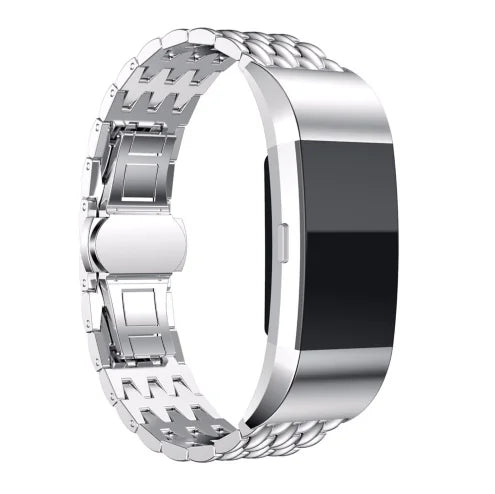 Fitbit Charge 2 Dragon Pattern Stainless Steel Band