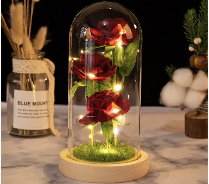 Valentine's Day Three Roses Gift Decor